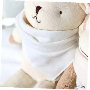 면 손수건 아기용 엠보 무형광 신생아 출산준비 백색 순면 소재 10장