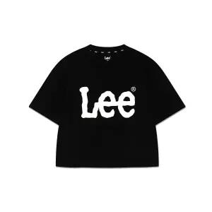 매장정품 리 키즈 LEE KIDS 빅 트위치 루즈핏 크롭 반팔티 블랙 LK2502ST78BK