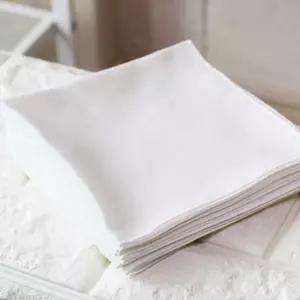 출산선물 국산 면손수건 10장 1세트 염색체험용 가제원단 테두리 색상 8종류