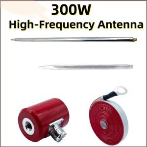 5M/16.4ft QRP 300W HF 안테나, USDX 라디오용 14M - 30MHz 스테인레스 스틸 1/4파