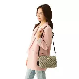 [NS홈쇼핑]넬]쌈지]태슬 투포켓 로고 크로스백[35737042]