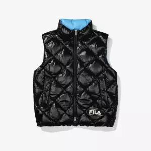 [롯데백화점]휠라 (밀라노다운) 퀼팅 구스 패딩베스트 FS2DVF4111X_BLK