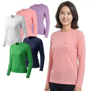 1+  1 여름 여성 쿨 라운드 긴팔 냉감 티셔츠 운동 작업복 이너웨어 아웃도어 435