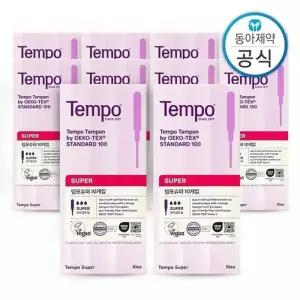 템포 슈퍼 레귤러 탐폰 체내형 생리대 100매
