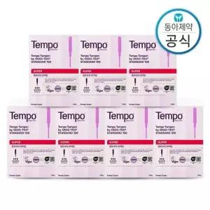 템포 슈퍼 사이즈 140P 양 많은날 순면 탐폰 체내형 생리대 수영장 휴가 오...