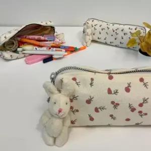 블룸토끼필통 파위치 인형키링 필기구 케이스 화장품 te 여행