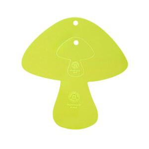 아크릴 퀼팅 및 공예 템플릿, 버섯| 10인치 프리컷 패브릭 사각형과 함께 사용 | 패턴 절단, 바느질 DIY 담요 제작 프로젝트를 위한 필수 패치워크 퀼트 용품