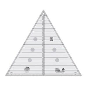 크리에이티브 그리드 60도 삼각형 12-1/2인치 퀼트 자 CGRT12560 미국산, x 14-3/4인치, 미끄럼 방지 그립 아크릴 퀼팅, 재봉, 제작, 패치워크 및 템플릿