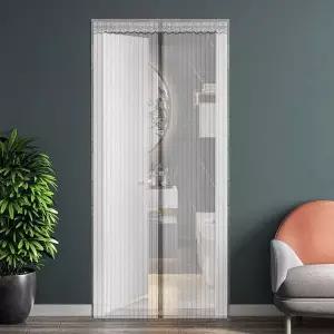 [콩심팥심]그레이 스트라이프 ZF 현관 모기장 방충망