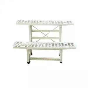 [콩심팥심]2단 화분 정리 선반 인테리어 진열대 이동식