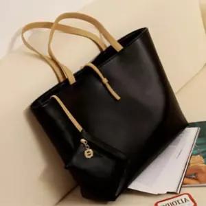 토트백 가방 배색라인 내장 LED-012 빅 쇼퍼 숄더백