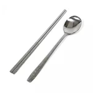 [조르지오]숟가락 VU36QA88 파도무늬 업소용 젓가락 세트