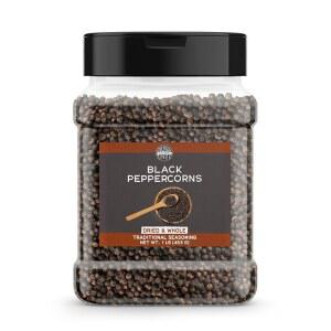 버치 & 메도우 블랙 페퍼콘, 전통 향신료, 건조 및 통, 그라인더 리필(16온스)