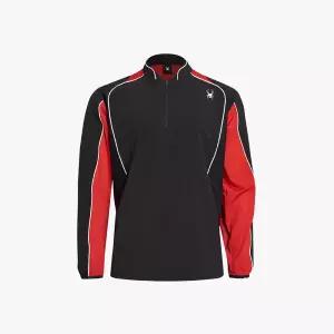 [롯데백화점]스파이더 남성 베이스볼 프로웹 하프 집업 웜업 자켓 SPHPCNJK532MBLK