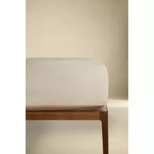 ZARA 퍼케일 코튼 매트리스 커버 | 높이 40CM(200수) - 바닐라