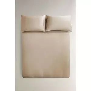 ZARA 새틴 이불 커버(500수) - 도트 그레이