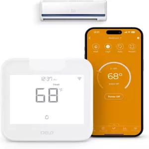 브리즈 맥스 에너지 스타 인증 스마트 AC 컨트롤러 미니 스플릿 윈도우 휴대용 AC/히트 펌프용 WiFi 온도