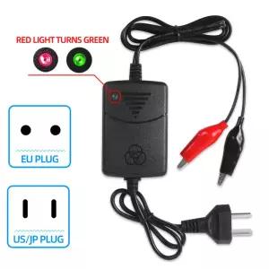 자동차 트럭 오토바이 충전식 범용 스마트 배터리 충전기 밀폐형 납산 EU 미국 플러그 12V 1300Ma