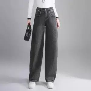 스타일 완성 배기핏 청바지 춘추 와이드 슬림핏 하이웨이스트 커브 팬츠 여성용 캐주얼 스포M3