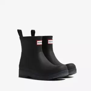 [백화점 정품] 헌터 플레이 트랜스루센트 숏 레인부츠 - 블랙 WFS4001RMABLK