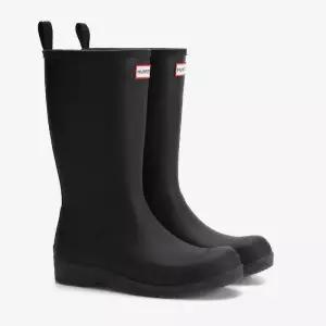 [백화점 정품] 헌터 플레이 트랜스루센트 톨 레인부츠 - 블랙 WFTK001RMABLK