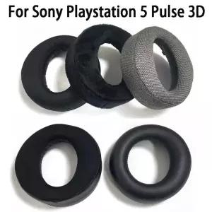 소니호환 플레이스테이션 PS5 펄스 3D 무선 헤드폰 헤드셋용 교체 이어 패드 컵 이어패드 메모리 폼 쿠션