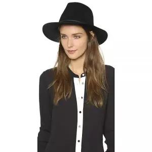 BrixtON 온 남성용 웨슬리 페도라, 블랙.