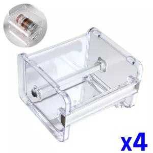 투명케이스 색테이프 커터기 디스펜서 x4개 [ALZ7829]