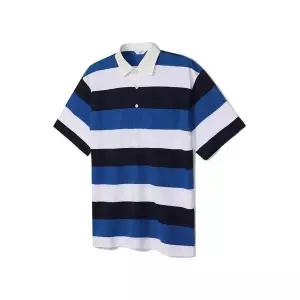 [노티그]코튼100 스트라이프 우븐패치 카라넥 피케티셔츠 블루 OKS3T1TS101B1_P362616457