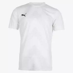 푸마 화이트 반팔 축구 팀복 유니폼 데일리 스포츠코디 운동티 단체티 편한작업복 시원한티셔츠 아웃도어룩