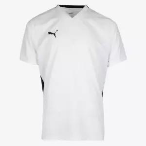 푸마 저지 브이넥 반팔티 화이트 단체복 기능성상의 기본티셔츠 편리한 통기성좋은 간편한운동용품 데일리