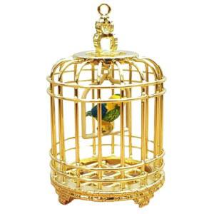 발라쿠 빈티지 인형의 집 새장: 1:12 스케일 미니어처 새장 장식, 액세서리(황금)