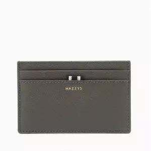 [헤지스]그레이 로고프린트 소가죽 카드지갑/ HJHO5F501G2_s