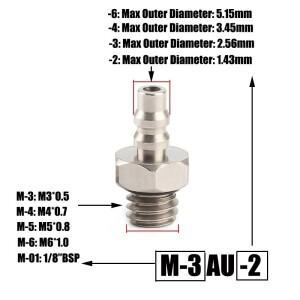 5PCS M3 M4 M5 M6 1/8 