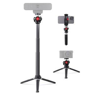 Etour Webcam 삼각대 스탠드, 높이 확장형 삼각대(360 회전 볼헤드 포함), 웹캠/카메라/폰용, NexiGo N60 웹캠 C920 C922x C925e C930e C615 Brio 4K(1/4