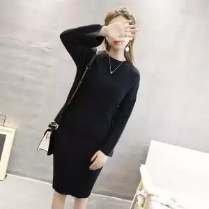 여성 데일리 패션 라운드원피스 스커트 니트세트 (8150960A)