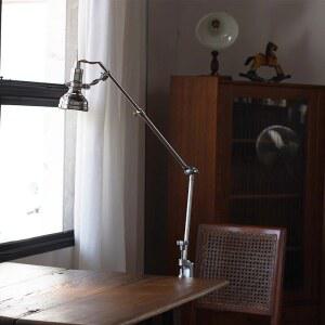 인더스트리 테이블 스탠드 클립 관절 책상 조명 LED 독서등 집게 사무실 5W 소품 GU10 인테리어