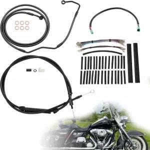 타이거게이트 16인치 투어링 에이프 행거 케이블 키트 연장 클러치 브레이크 라인 CAN-Bus TBW 와이어