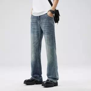 아이언하트 남성 남친 빈티지 캐주얼 데님팬츠 봄가을 청바지 와이드 워싱 데님바지 일자핏 스판 부츠컷 KK