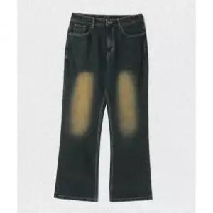 매장정품 트릴리온 TRILLION 세미 와이드 플레어 부츠컷 데님 팬츠 딥 그린 TRSPT38GN 1438121