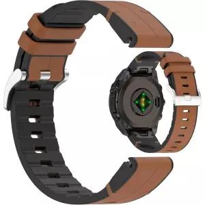 가민 피닉스 8 호환 실리콘 손목 밴드 - 20mm 가죽 손목시계 스트랩 (가민 호환)