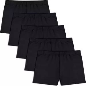 언더 드레스 댄스 멀티 컬러를 위한 FEQO 5팩 여자 바이크 반바지 면 카트휠