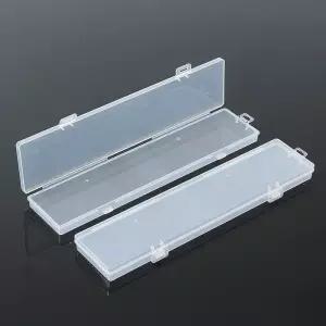 롱 걸이형 투명 플라스틱 T18 긴 직사각미라스틱케이스 케이스 슬림 2p세트