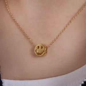 [로메트] 14K GP 노이 스마일 목걸이_MJ5094BRN