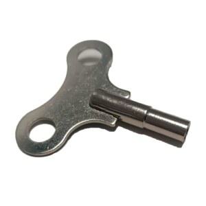 스테인리스 할아버지 시계 와인더 키 1개, 3.8mm 날개 진자 와인딩 도구, 조립 필요 없음