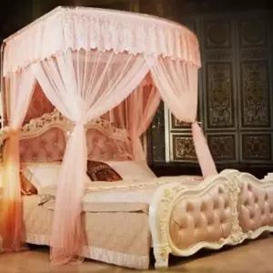 캐노피 모기장 레이스 공주풍 텐트형 침대 모기장 사계절 여름 간편