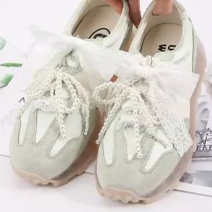 [베스트TOP100] 운동화 끈 장식 진주 리본 레이스 악세사리 커스텀 신발 꾸미기 실버 참