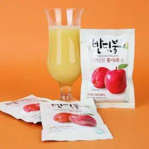 무주 반딧불 햇 사과로 만든 사과즙 25년도 생기찬 통사과즙 120ml 30봉 NFC착즙
