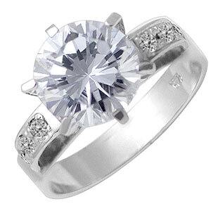 아이스크림 반지 실버반지 큐빅 기념일 선물 프로포즈 엄마선물 생일 와이프 빅사이즈 다이아몬드 큐빅1833