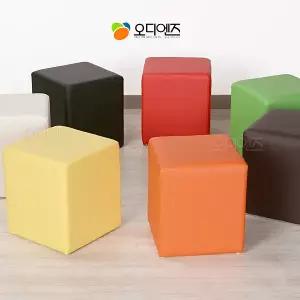 사각 350 깔끔한 디자인 네모 1인용 보조 스툴 의자 심플한 식탁 간이 체어 HSC515